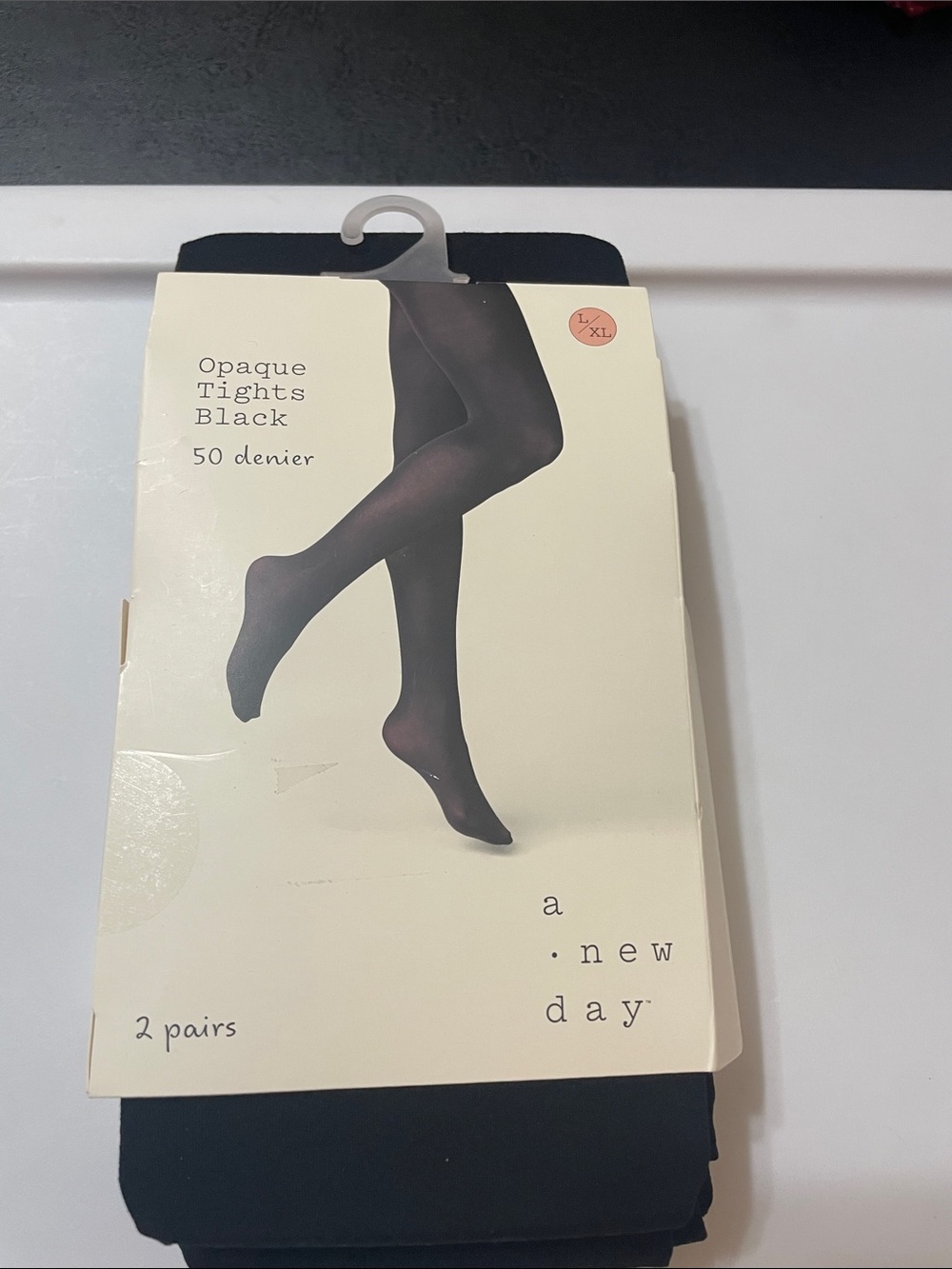 a.new day Black Opaque Tights - Pack of 2 NWT Sz. L/XL